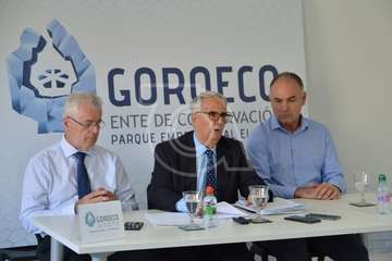 GoroEco arremetió contra los gobernantes del Ayuntamiento en una rueda de prensa  (Foto TA)